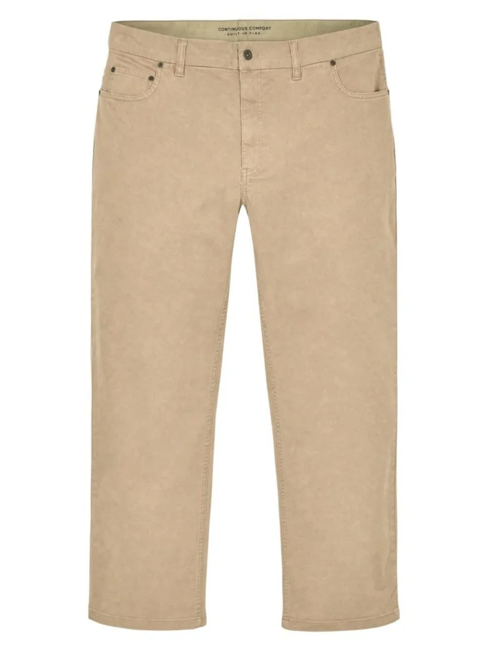 HB Mens Continuous Comfort Waistband Khaki Pants 50W 28L